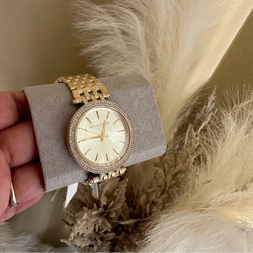 Michael Kors Gold-Tone Women's Watch with Crystal Accents